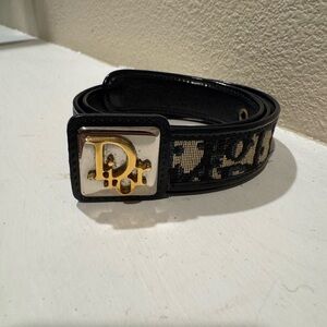 Christian Dior Vintage Black Belt